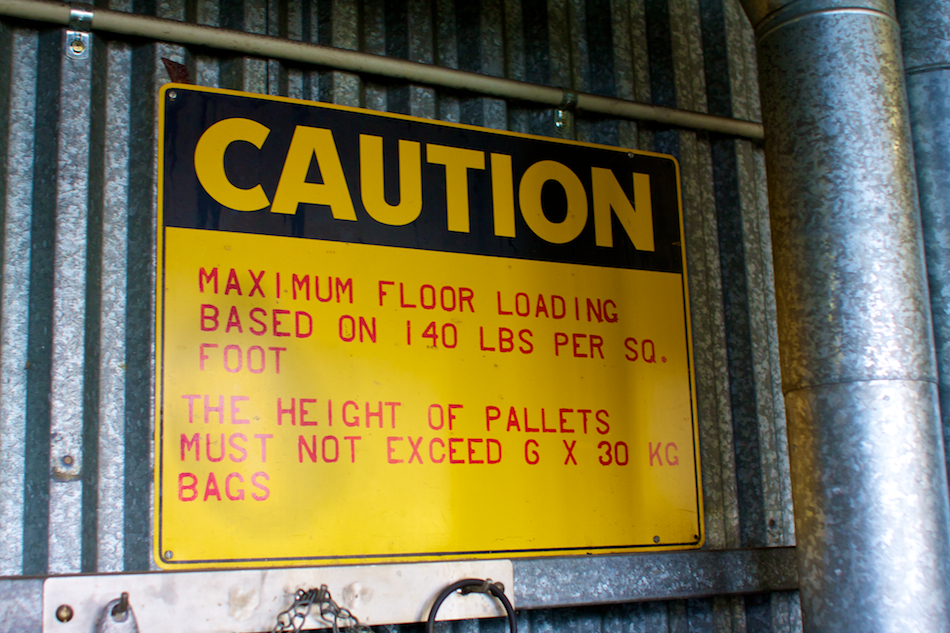 Maximum Floor Loading [ EF 28mm 1.8 ]