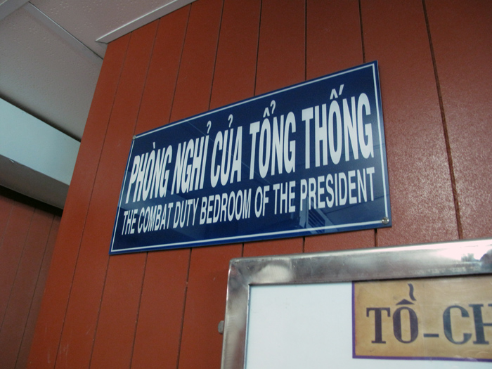 President Nguyễn Văn Thiệu's Wartime Bedroom