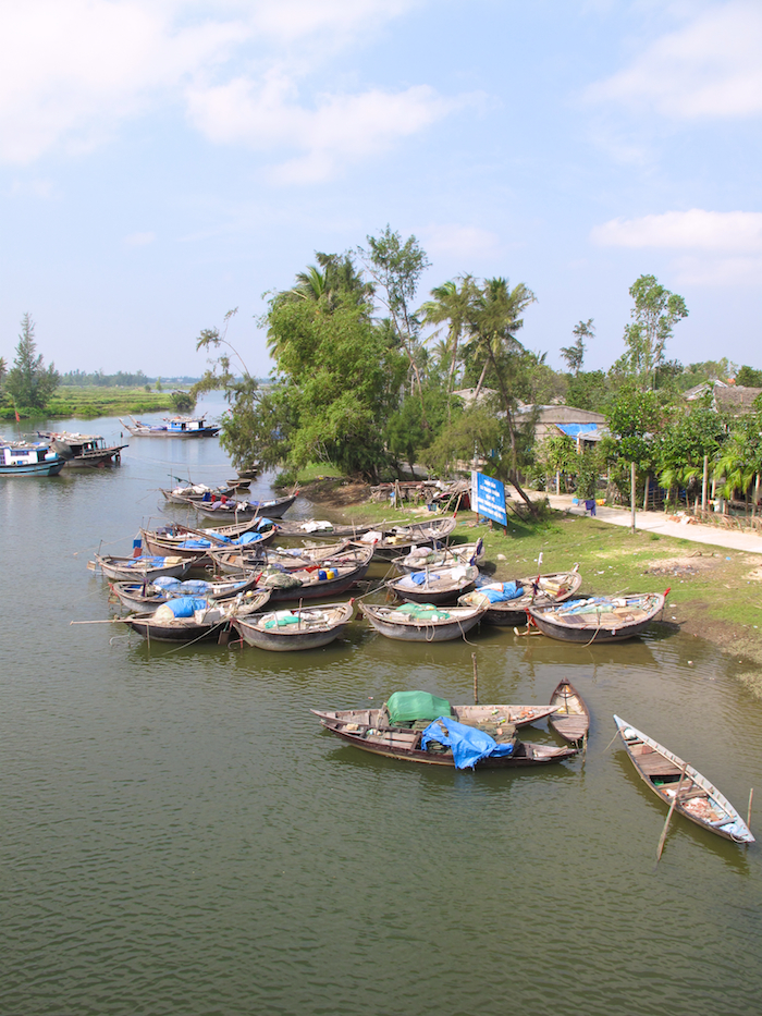 Boats near Trà Quế